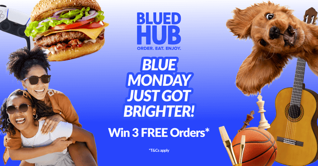 Blue Monday Giveaway - Win 3 FREE Orders!